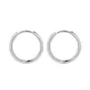 Simple Style Geometric Stainless Steel Hoop Earrings 1 Piece