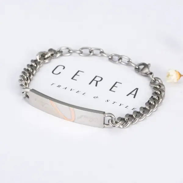 Wholesale Fashion Heart 201 Stainless Steel No Inlaid Bracelets In Bulk