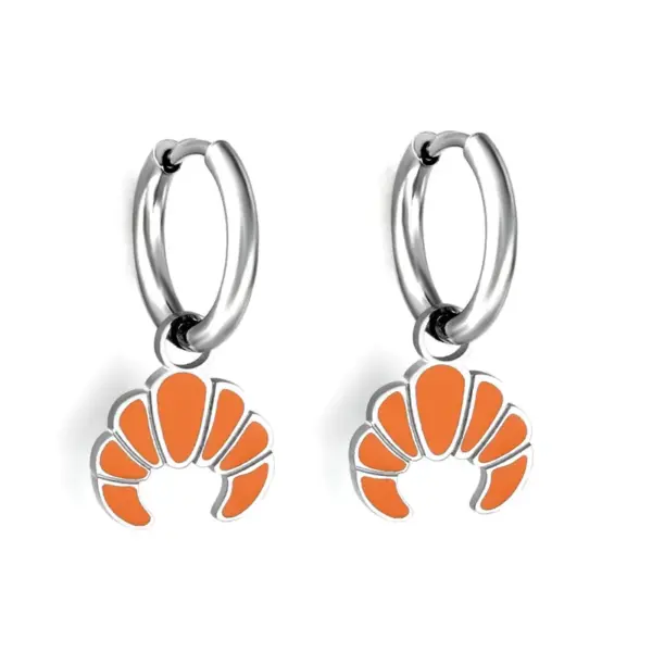 Wholesale 1 Pair Sweet Simple Style Fruit Stainless Steel Fruit Plating Drop Earrings