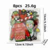 Wholesale Holiday cartoon Santa Claus embroidered fabric patches, in stock, clothing decoration ironing patches, computer embroidery adhesive backing.