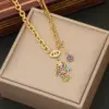 Wholesale PVD Coated 18K Gold Real Gold Plated Palm Stainless Steel Vintage Style Waterproof Non Tarnish 304 Stainless Steel Pendant Necklace
