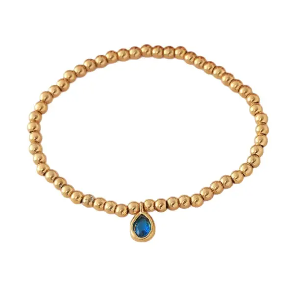 Simple Style Water oplets 304 Stainless Steel Birthstone Bracelets In Bulk