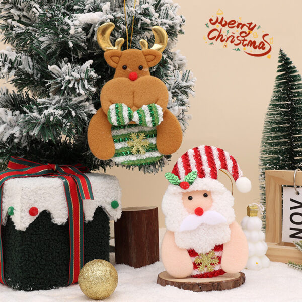 Wholesale Christmas striped decorative ornaments