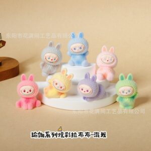 [new style] resin labubu yoga-7 colors / All are shipped by default - select the color and contact customer service
