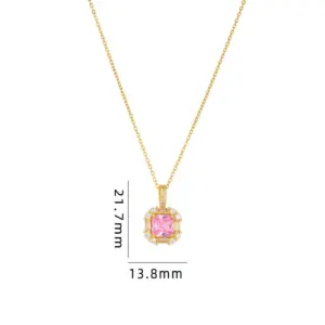 Pink Square Diamond A229