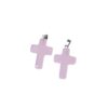 Wholesale Multicolor Glass Water op Cross Pendant Ins Niche Necklace Crescent Shape Pendant DIY Jewelry Aessories