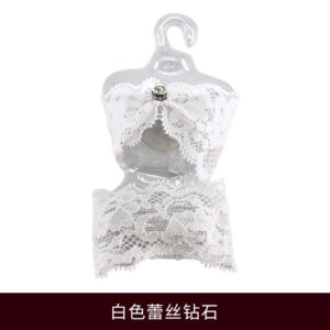 White with diamonds (waist 9cm applicable) / Height 25 -- 30cm