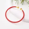 oly-38ed8d902d9048dfa55df8249ba45f04 Wholesale Nylon Copper 18K Gold Plated Handmade Plating Multicolor Simple Solid Color Adjustable Bracelet