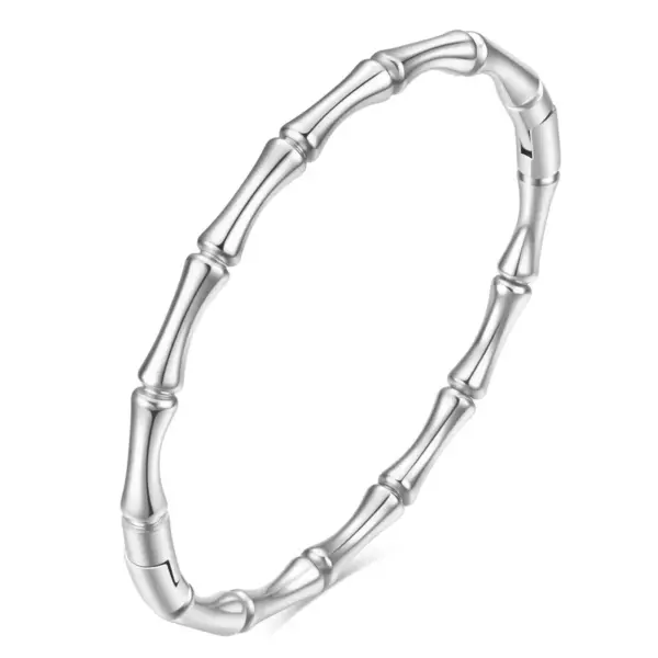 Wholesale Solid Color 304 Stainless Steel Simple Style Bangle