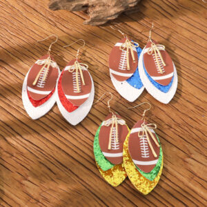 oly-38fa0f959bce584805125f17ca39d8f9 Wholesale Sports Elements Rugby Earrings