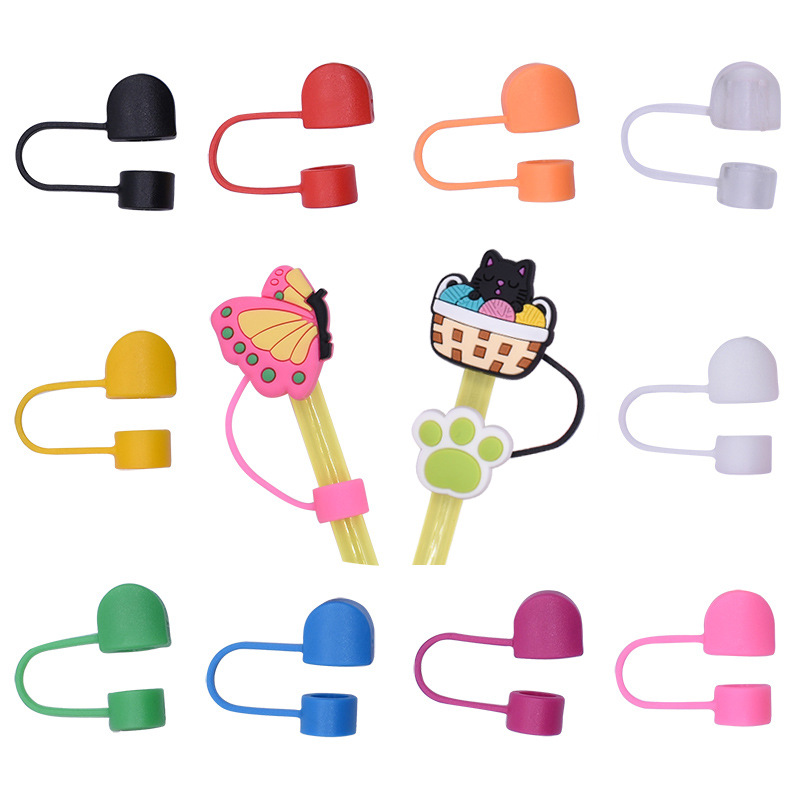 Wholesale Random Creative Dustproof Straw Cap Aessories