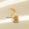 Wholesale 1 Piece Nose Rings & Studs Casual Classic Style Heart Shape Flower Butterfly Copper Flowers Butterfly Zircon Nose Rings & Studs Nose Pin