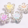 oly-390d7857dc1e976bc9865101114ee4bd Wholesale 3D smiley face flower full of rhinestone crystal ball straight hole loose bead DIY mobile phone chain key chain bag chain jewelry accessories