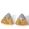 Wholesale PVD Coated 18K Gold Plated Real Gold Plated Triangle 304 Stainless Steel Basic Modern Style Classic Style Waterproof Non Tarnish Ear Studs