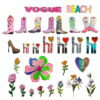Wholesale in stock Distinctive Exquisite Flower Heart Shoes Letters Bead Embroidery Sequin Embroidered Cloth Stickers Patch Stickers Clothes Decorations