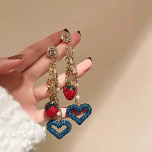 2# Silver Needle--Red Blue Strawberry Love Star