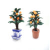 Wholesale 1:12 doll house accessories dollhouse mini clay flower plant orange tree potted orange tree model