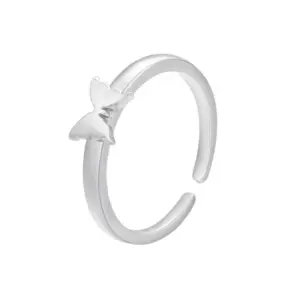 White Gold Color Butterfly