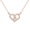 Wholesale Heart-shaped pendant clavicle necklace niche high-end