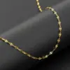 Wholesale Fashion Solid Color Stainless Steel Chain Titanium Steel Necklace 1 Piece