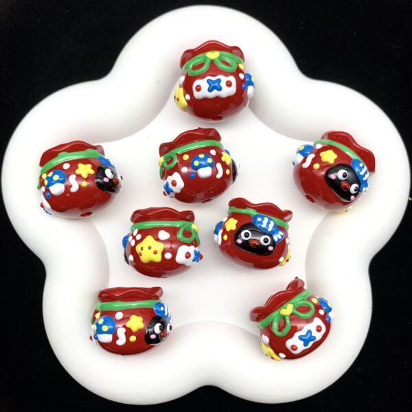 Wholesale Red lucky bag bead