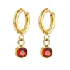 Wholesale PVD Coated Gold Plated Geometric 201 Stainless Steel Vintage Style Simple Style Waterproof Non Tarnish 304 Stainless Steel Earrings