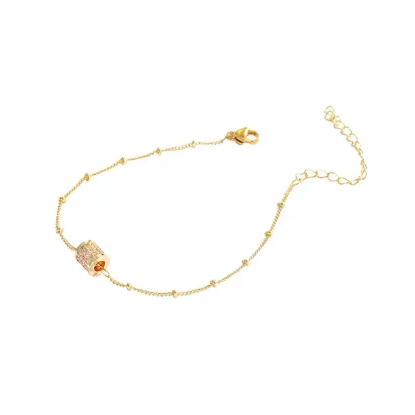 Wholesale Copper Beaded Plating Inlay Heart Shape Flower Bow Knot Pearl Zircon Bracelets