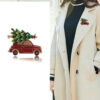 Wholesale fashion creative design Christmas tree brooch s
