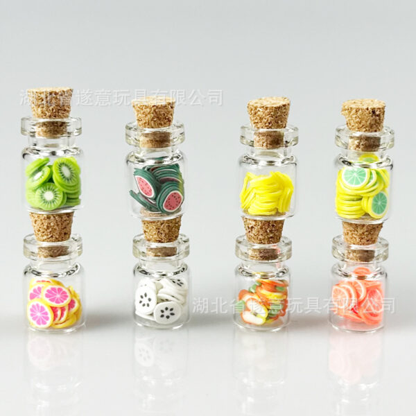 Wholesale 1;12 dollhouse dollhouse Furniture Ornaments Miniature Food Toy Scene Accessories Mini Canned Fruit Slices