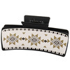 10-5 square PU leather three black