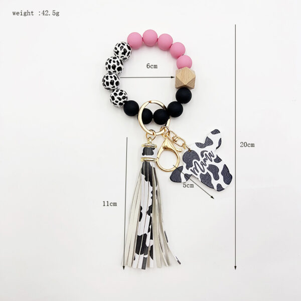 Wholesale Dairy Cow Grain Wood Beads Wood Chip Cow Head Western Style