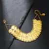 Wholesale Retro Roman Style Coin Copper Plating 18k Gold Plated Bracelets