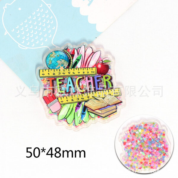 oly-3984056a38012ce4e11bdf15464ca3be Wholesale New Star quicksand cartoon small animal pencil bag jewelry acrylic pin cute DIY patch