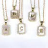 Wholesale Copper 18K Gold Plated Simple Style Classic Style Plating Inlay Letter Shell Pendant Necklace