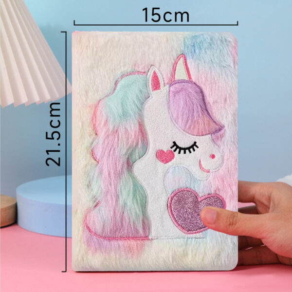 Wholesale Unicorn Cute Stuffed Notebook A5 Girly Heart