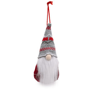 Knitted beanie with forest old man charm b