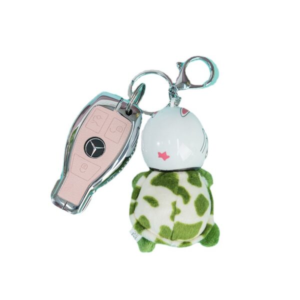 Wholesale Cute Cartoon Helmet Plush Turtle Keychain Pendant Twelve Zodiac Luggage Hanging Ornaments Aquarium Amusement Park