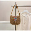 oly-39bd1b41eaf9093f09d5687df7fa47c5 Wholesale Raceway Woven Bag Textive Shoulder Crossbody Small Bag Women's Niche Simple Design Woven Women's Bag