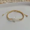 Wholesale Retro Cross Star Heart Shape Pearl Copper Bracelets In Bulk