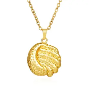Moon Moon Necklace Gold One MS-534