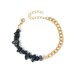 Black Agate Gravel / Gold