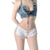 oly-39daf08b1009ea575cfda1e04bf61171 Wholesale 616# Summer Women's Jeans Denim Shorts Pants Low Waist Sexy Nightclub Clothing