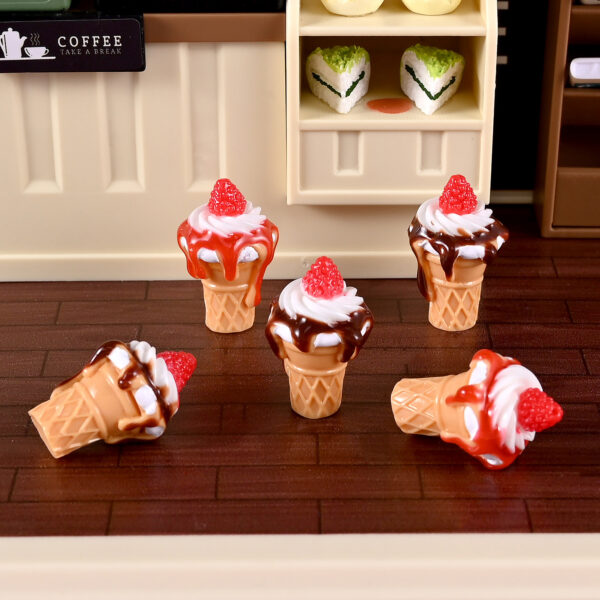 Wholesale Resin Simulation Jam Ice Cream Dollhouse Miniature Food Toy Model