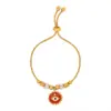 Wholesale 304 Stainless Steel Heart Shape PVD Coated Zircon 18K Gold Plated Real Gold Plated Tropical Waterproof Non Tarnish Plating Rope Chain Bracelets