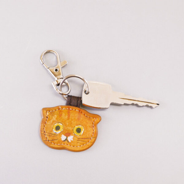 Wholesale Japanese ECOUTE Kitten Series Keychain Eminette Cute Leather Key Ring Decorative Bag Pendant