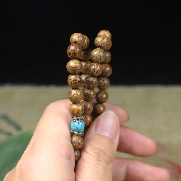 Wholesale Long-term sales of chicken wings and wood beads 108 beads bracelet wooden crafts beads