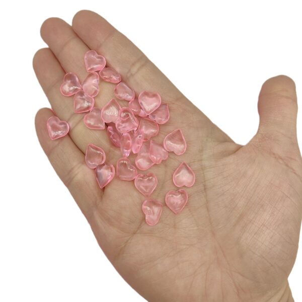 Wholesale 500pcs acrylic smooth 10mm red love Valentine's Day wedding decoration DIY Beads