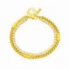 Wholesale PVD Coated 18K Gold Plated Round 304 Stainless Steel Simple Style Commute Waterproof Non Tarnish 304 Stainless Steel Bracelets