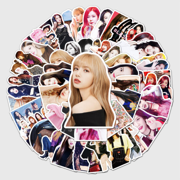 Wholesale 52 blackpink Personality Star Peripheral Luggage Scooter Car Laptop Decoration Stickers