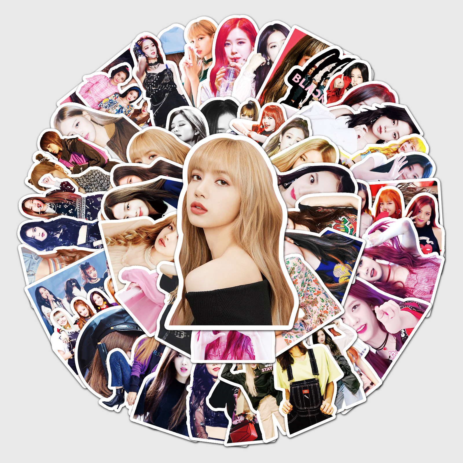 Wholesale 52 blackpink Personality Star Peripheral Lage Scooter Car Laptop Decoration Stickers